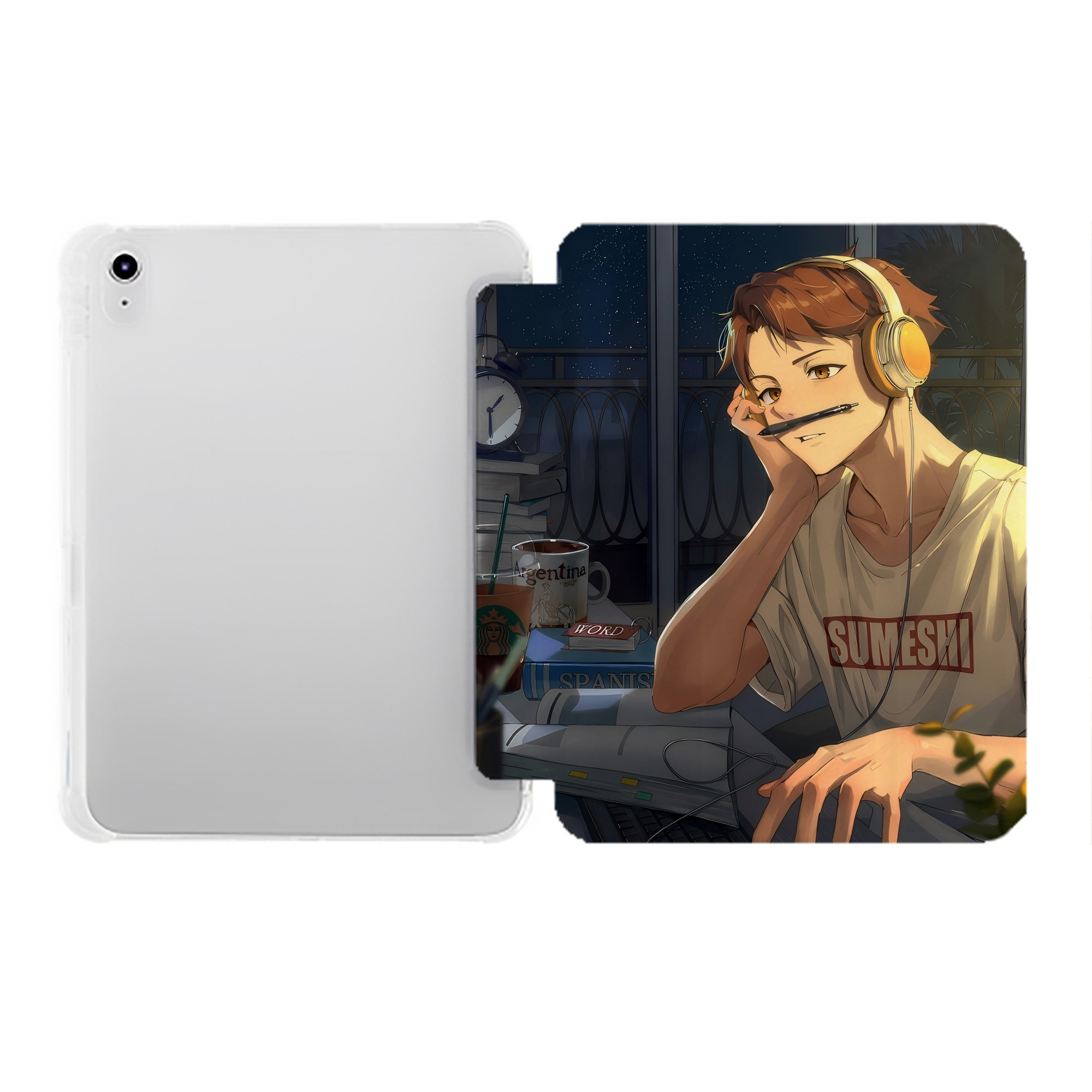（画像用） ハイキュー!! Haikyu!! IPad ケース ペン収納付き 三つ折りスタンド PUレザー×シリコン 対応機種9.5/10.5/10.9インチ